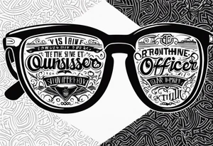sunglasses officer tattoo idea