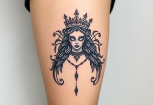 Queen, scary, pretty tattoo idea
