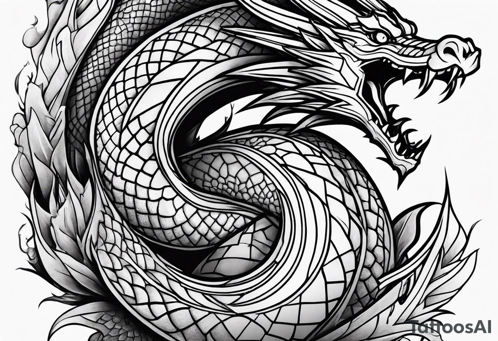 a dragon tattoo idea