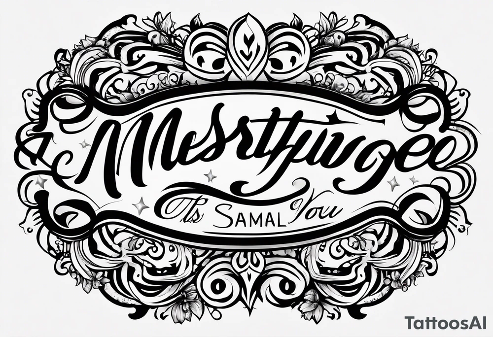 Simple lettering tattoo in script font that says, "anything or anyone that does not bring you alive is too small for you." tattoo idea