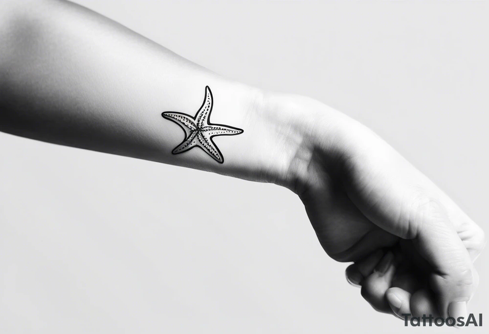 Starfish wrist wrap tattoo idea