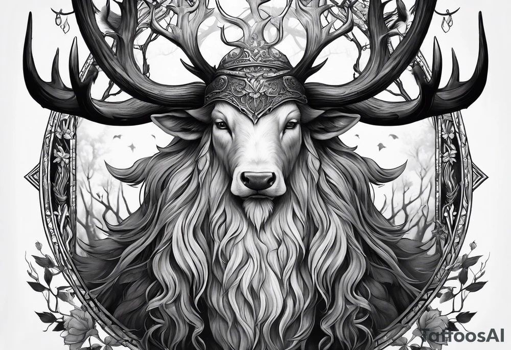 Leshy on a chamois tattoo idea