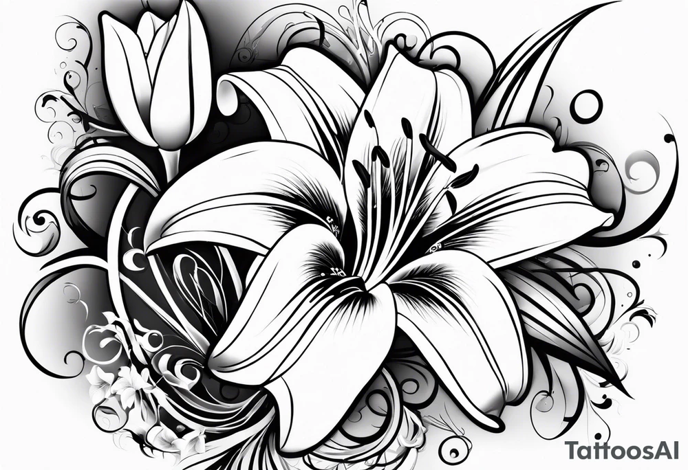 Lillies tattoo idea