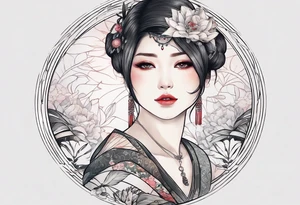 letter delta inside a circle, subtle, for a young woman tattoo idea
