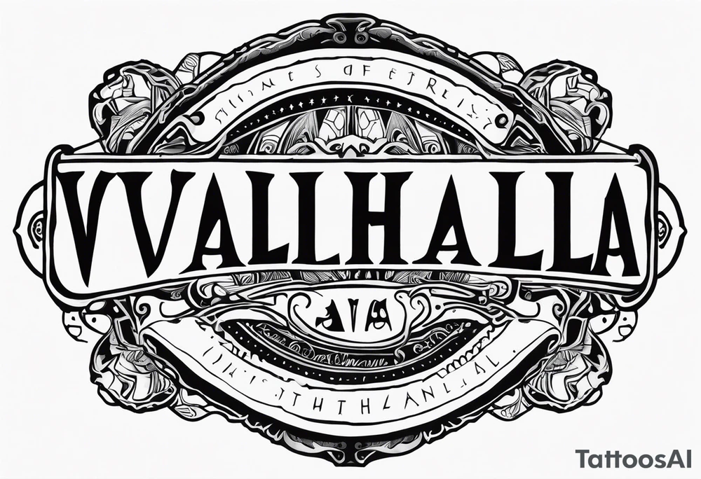 Valhalla tattoo idea