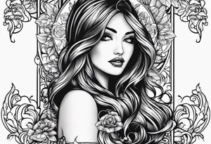 show me beautiful text box tattoo idea