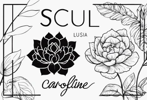 Tatuagem com o nome: Caroline, Luísa e 7 tattoo idea