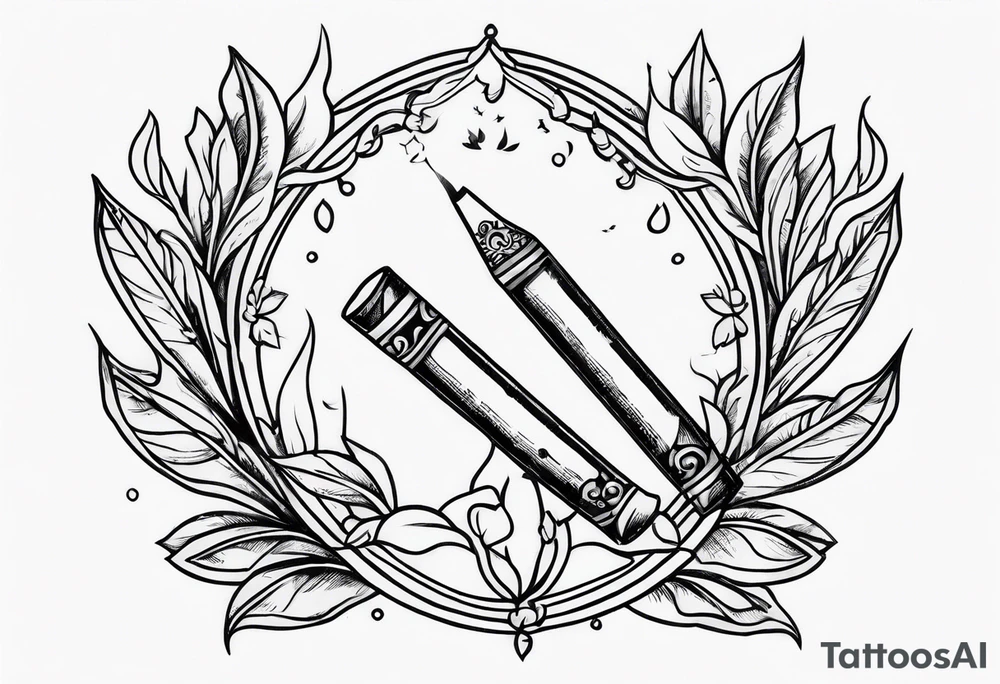 cigarette tattoo idea