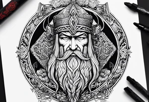 odin nordic tattoo idea