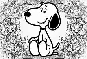 Snoopy tattoo idea