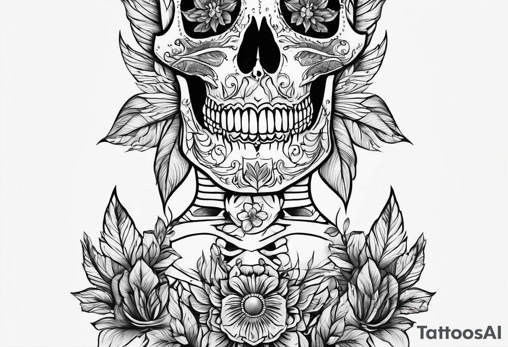 skeleton tattoo idea