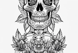 skeleton tattoo idea