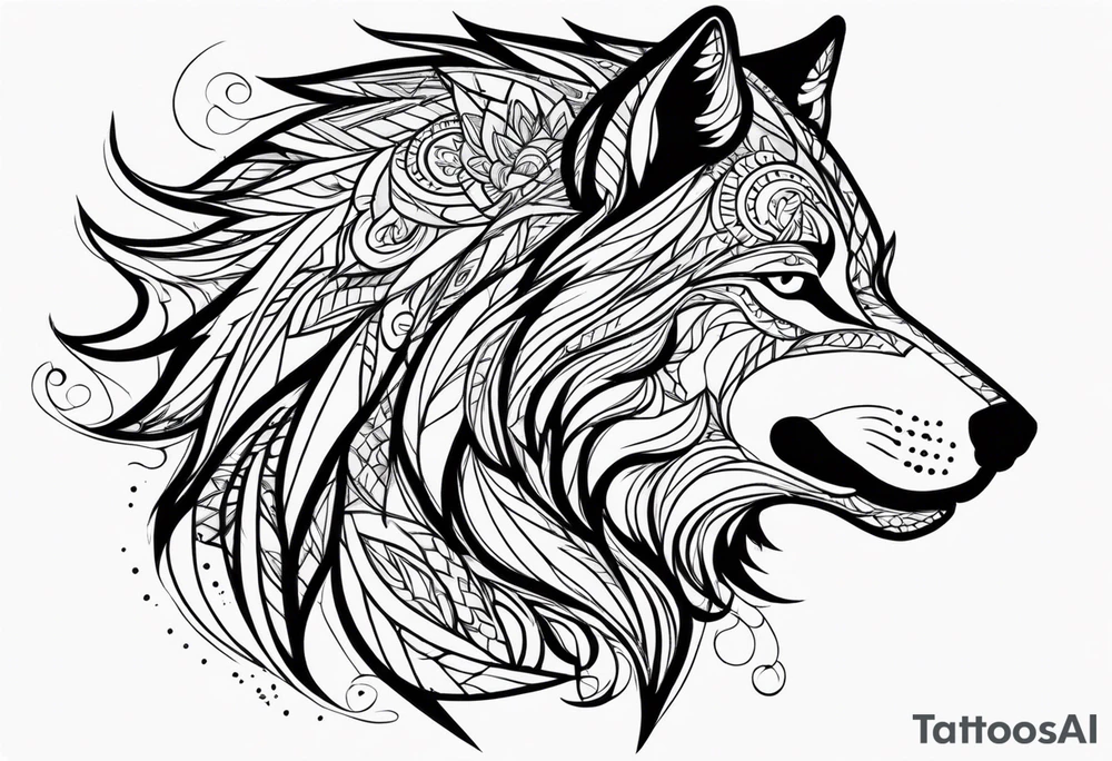 Lobo wolf for a male tattoo tattoo idea