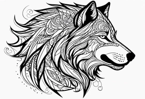 Lobo wolf for a male tattoo tattoo idea