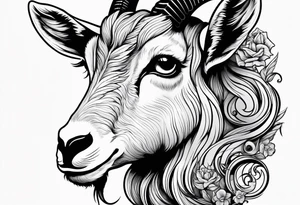 Capricorn goat. tattoo idea