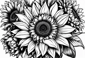 Sunflowers tattoo idea
