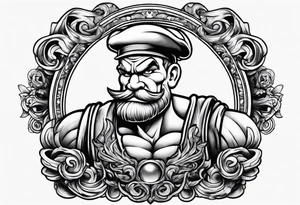 Popeye tattoo idea