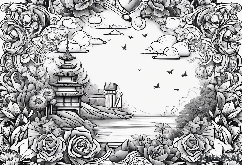 A tattoo that says Never Enough tattoo idea