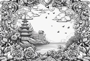 A tattoo that says Never Enough tattoo idea
