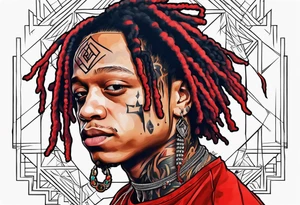 trippie redd raper tattoo idea