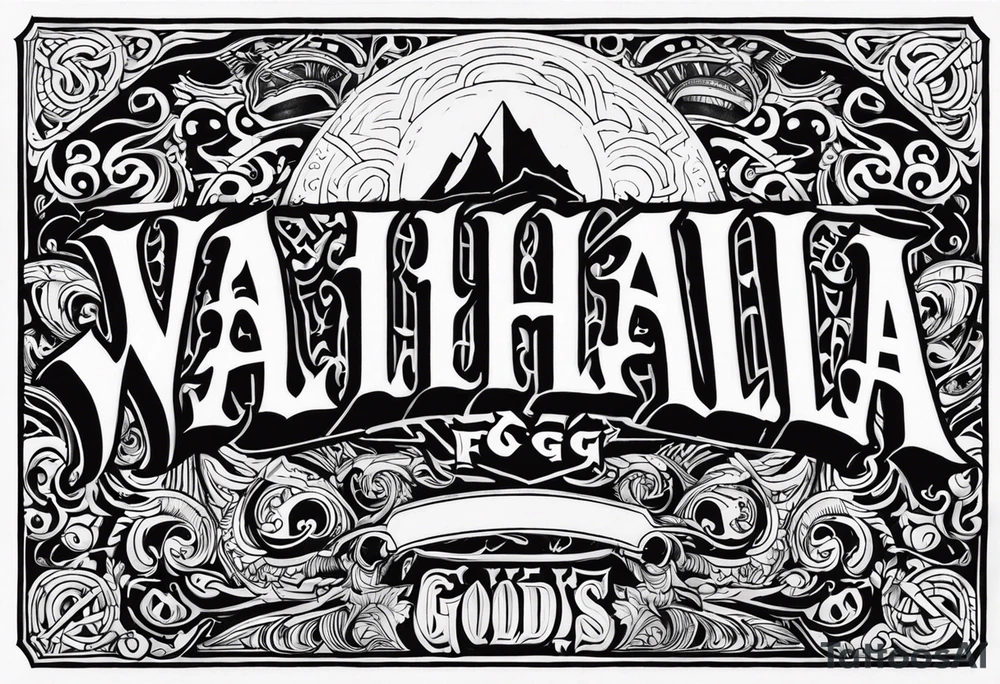 Valhalla fog gods tattoo idea