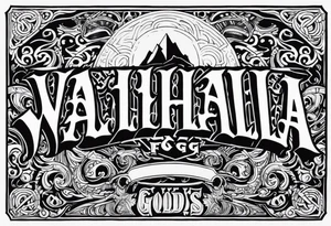Valhalla fog gods tattoo idea