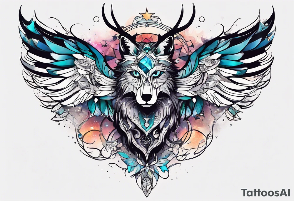 Constellation, animal, tattoo idea