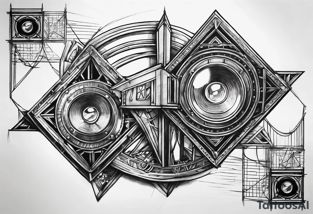 Truss, stage, lights, moving head tattoo idea