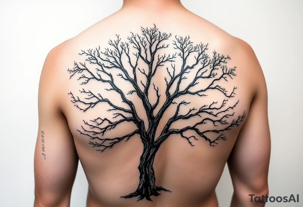 Entire arm sleeve tattoo like a tree tattoo idea