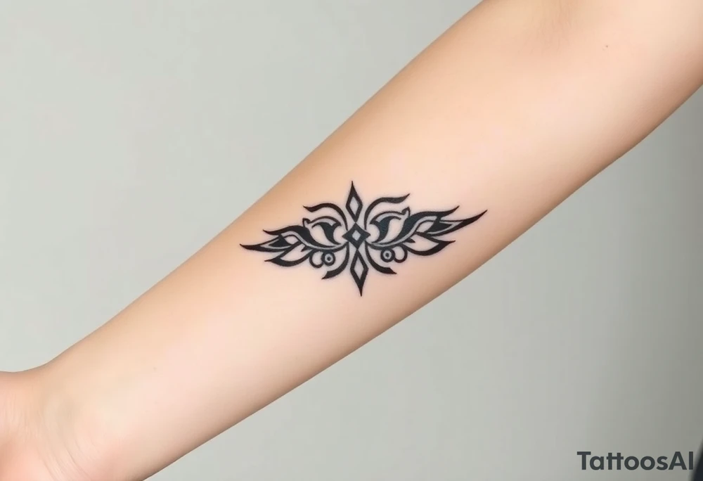 A band of scaled around the arm tattoo idea