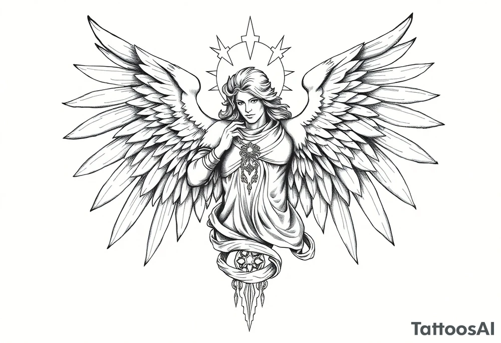 Holy Archangel, Biblical, Christianity, Archangel Michael, Hebrew, Guards of Christianity tattoo idea