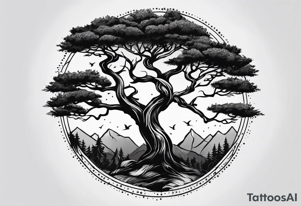 Small tree tattoo idea