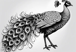 peacock tattoo idea