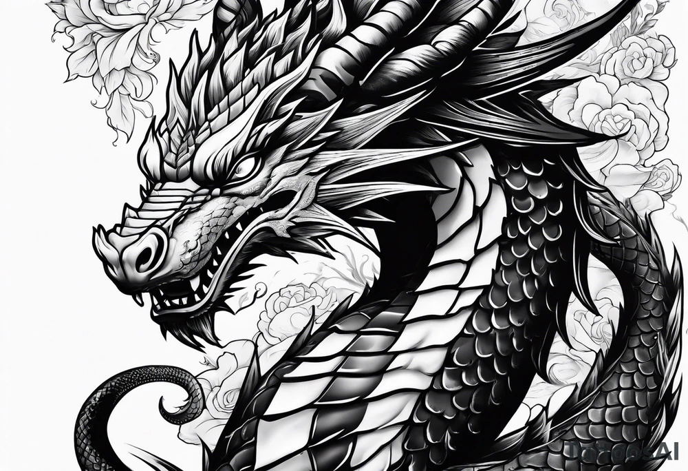 dragon, gaara tattoo idea