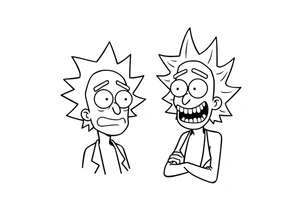 rick et morty tattoo idea