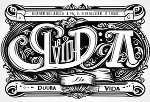 La Vida Es Dura tattoo idea