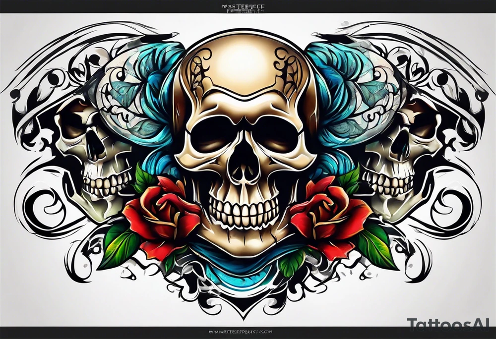 Skull Knee tattoo tattoo idea