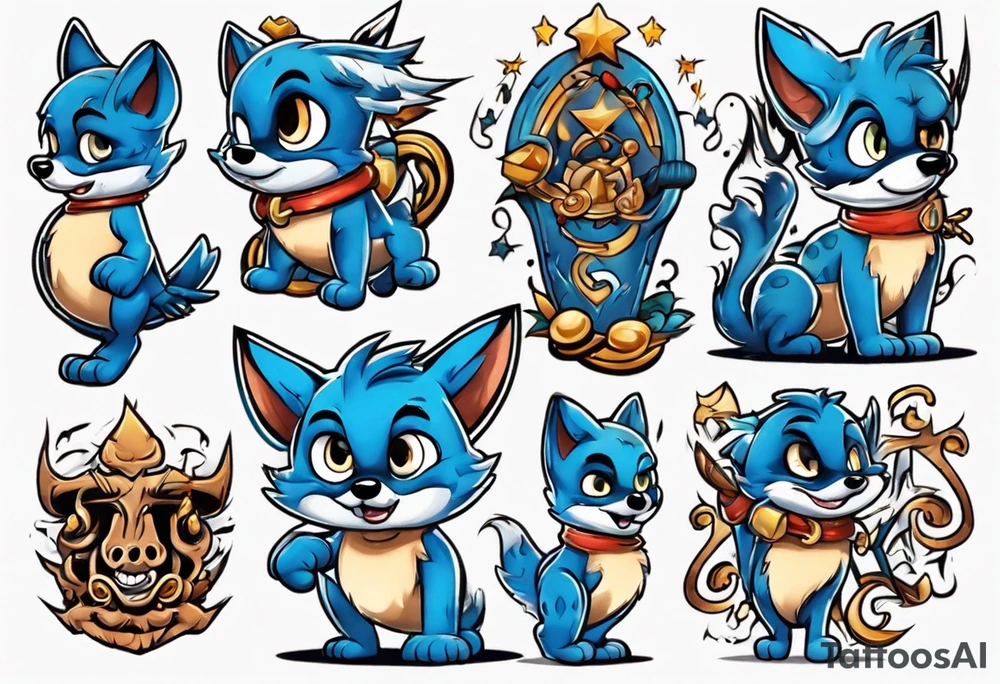 Bluey tattoo idea