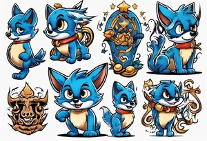 Bluey tattoo idea