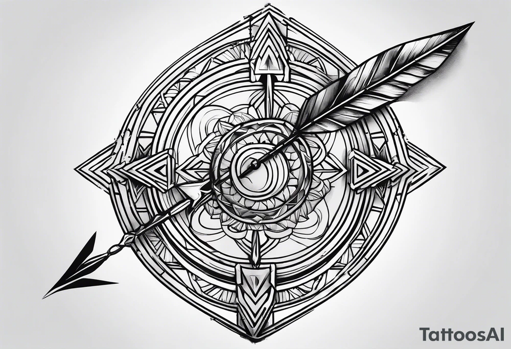 An arrow tattoo idea