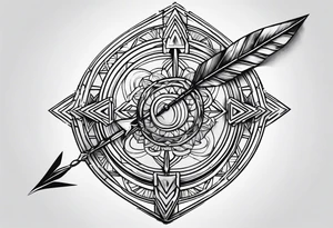 An arrow tattoo idea