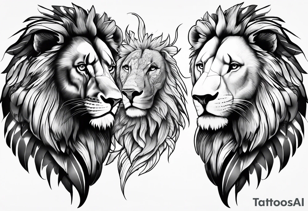 Creating a tattoo sleeve design that incorporates a lion,eagle, and ant tattoo idea