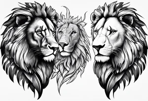 Creating a tattoo sleeve design that incorporates a lion,eagle, and ant tattoo idea