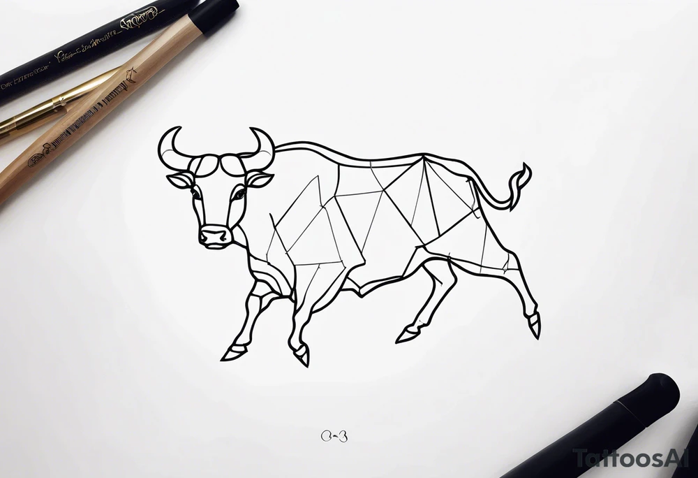 Taurus constellation stars only tattoo idea