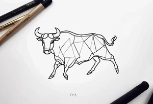 Taurus constellation stars only tattoo idea