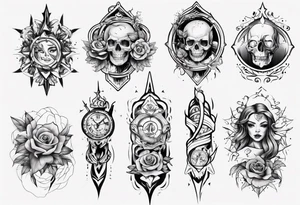 Female forearm tattoo family tattoo idea
