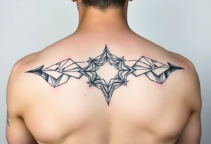 geometric sleeve tattoo idea
