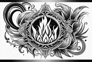 On fire from within tattoo idea