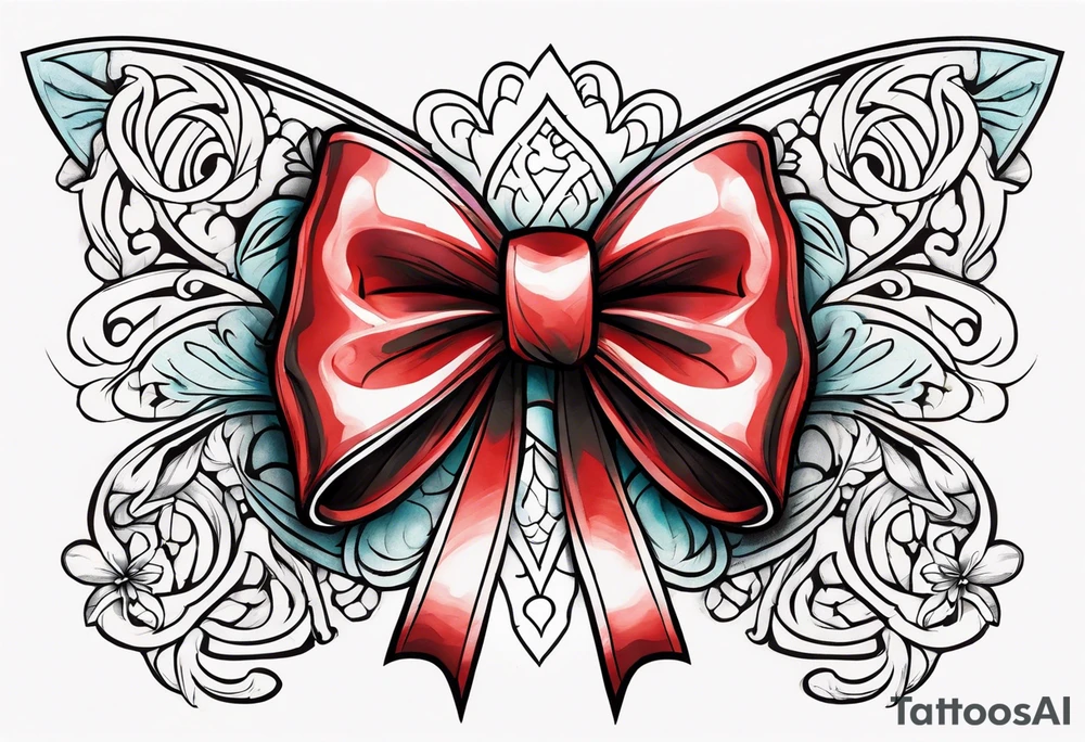Sexy bows tattoo idea