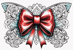 Sexy bows tattoo idea